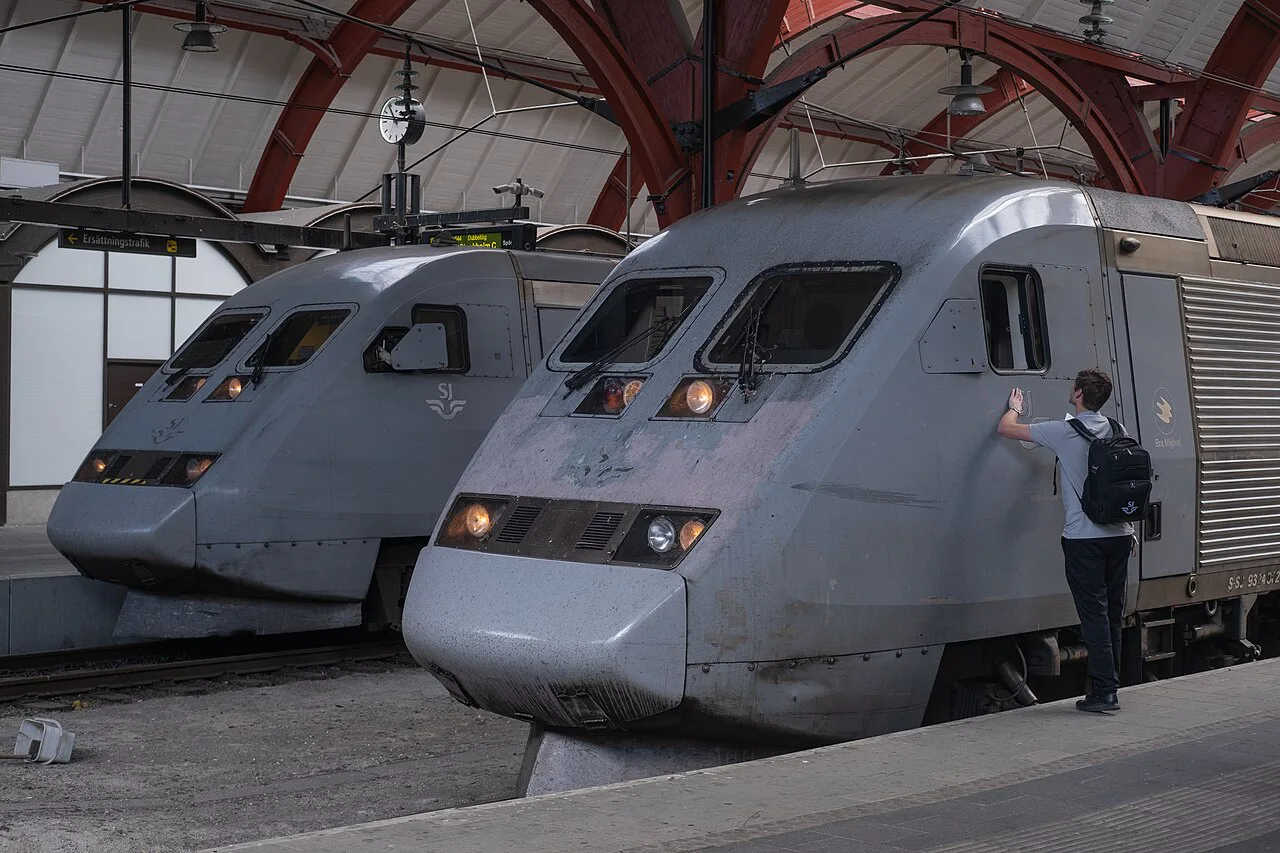 SJ X2000 trains at Malmö Central Station.