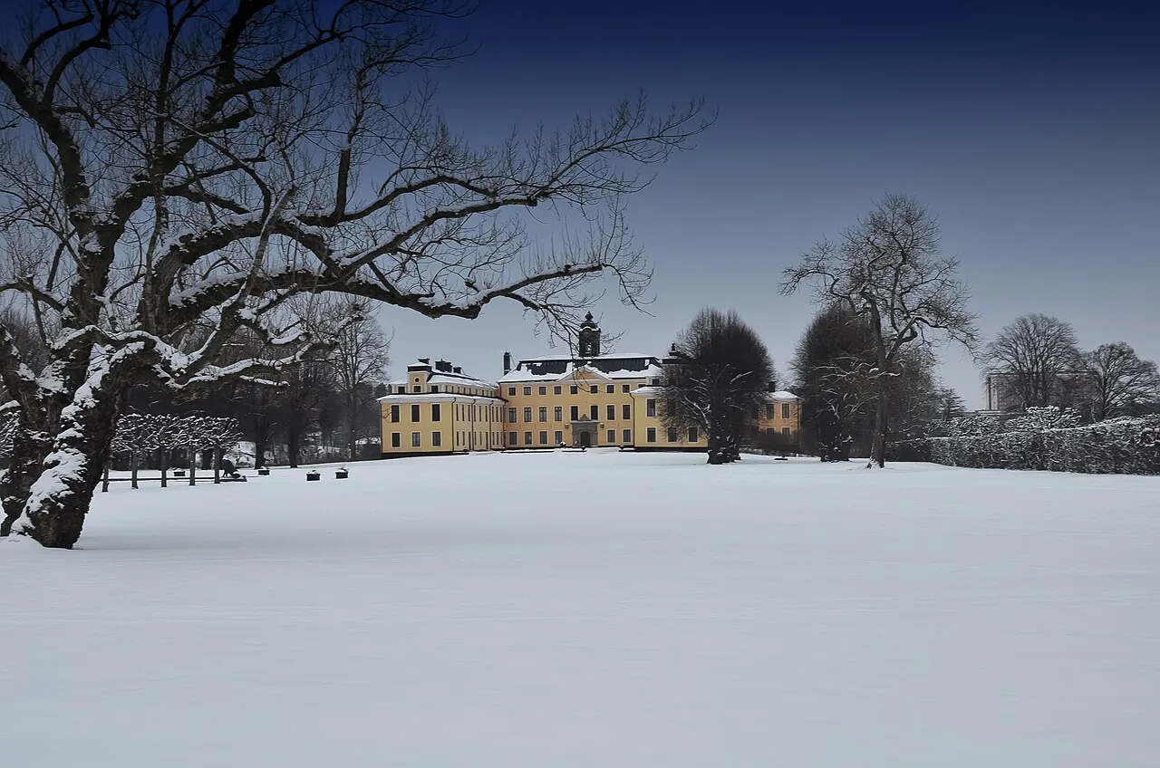 Ulriksdal Palace in winter.