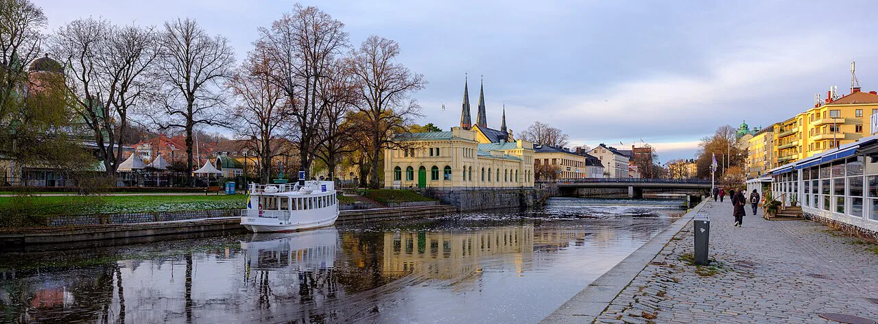 The Fyris river in Uppsala in November.