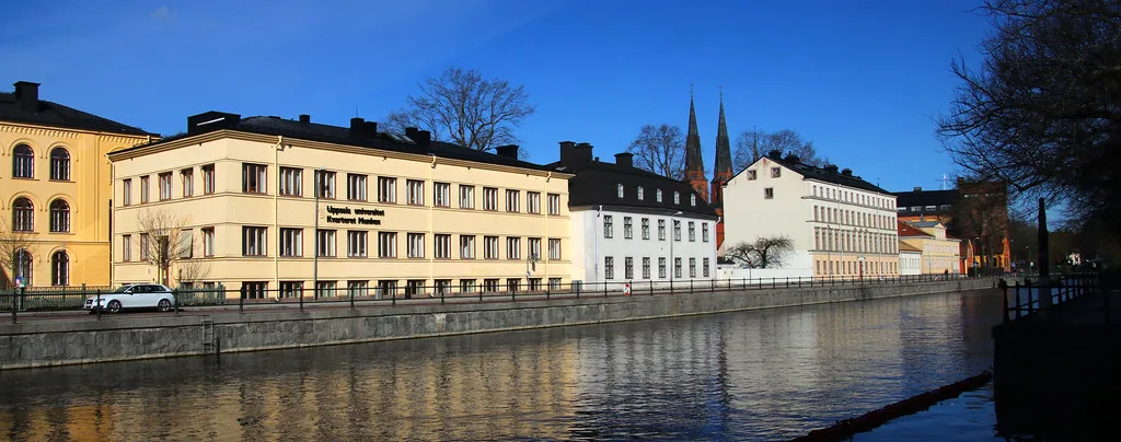 The Fyris river in Uppsala.