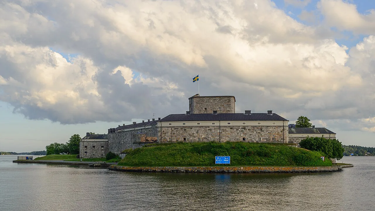 Vaxholm Fortress in July.
