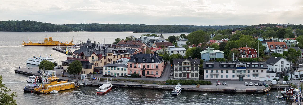 Vaxholm from the air.