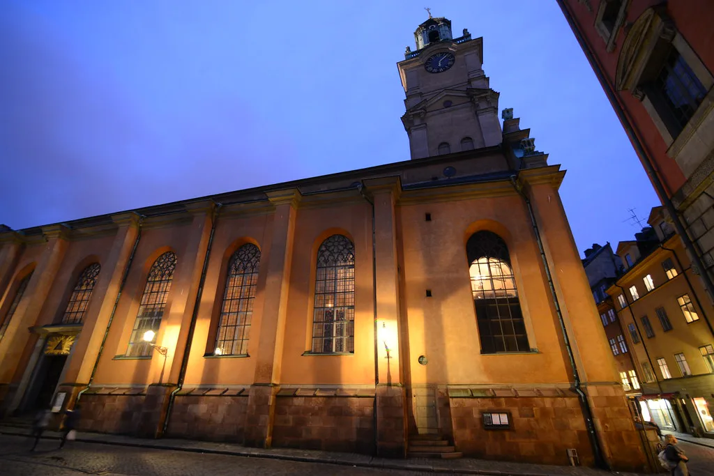 Storkyrkan at dusk, Gamla Stan, Stockholm.