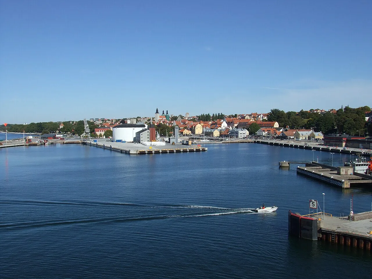 Visby harbour.