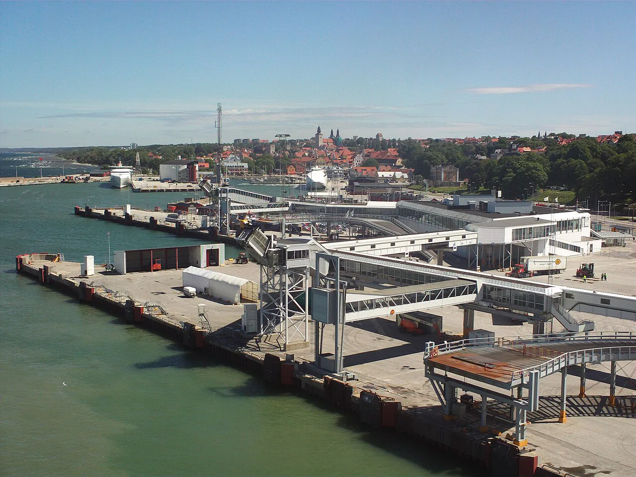 Visby passenger harbour.